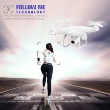 drone Potensic T25 en mode "Follow me"