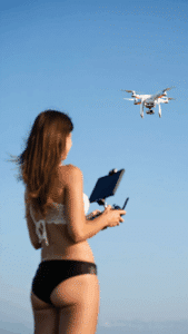 drone dji en vol